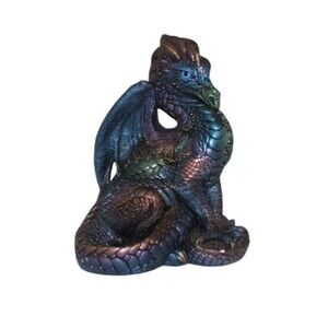 Windstone Editions 9” Peacock Male Dragon Retired Pena 1986